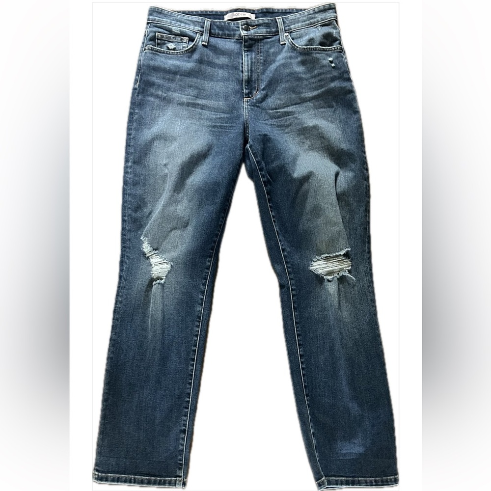 Joe’s Jeans High Rise Straight Ankle Distressed Sz 31